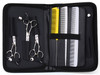 PERFEHAIR Hair Stylist Shear Scissors Holder Pouch Case for Hairdressers Salon Barber Tools Holster Bag Large Pu Leather