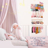 POVETIRE Headband Holder Hair Bows Organizer for Girls Baby Headbands Hair Accessories Organizer Storage Wall Hanging De