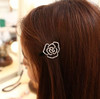 Meilliwish Rose Flower Alligator Hair Clip Hairpin 1 PCSA30White