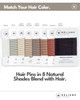 Heliums Large Bobby Pins Dark Blonde 25 Inch Extra Long Wavy Hair Pins 24 Pack