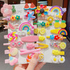 SUKPSY 28 Pcs Colorful Hair Clips Cute Hair Accessories Flower Fruit Dessert Barrettes Hairpins for Baby Girls Teens Tod
