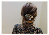 3PCS Lady Metal Duck Bill Sectioning Clips Alligator Hair Clips Ornament Womens Headwear Styling Style A