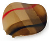 Parcelona French Onde Check Beige Brown Round Celluloid Side Slide In Secure Grip Hair Updo Jaw Hair Claw Clamp