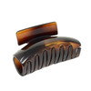 Parcelona French Oblong Tortoise Shell Brown Large 3 34 Celluloid Acetate Made in France Sturdy Jaw Hair Claw Clip with