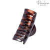 Parcelona French Channel Tortoise Shell No Slip Grip Jaw Hair Tube Claw Clip Clutcher Clamp