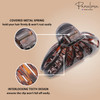 Parcelona French Rain Drop Small 2 34 Inch Celluloid Shell Claw Jaw Hair Clip for Fine Hair Types Shell