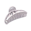 Parcelona French Small Rain Drop 2 34 Inches Celluloid Claw Jaw Hair Clip Silver