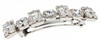 L Erickson Large Sienna Crystal Barrette CrystalSilver