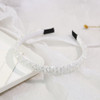 Ruihfas Fashion Sparkle 4 Rows Crystal Rhinestone Headbands Beaded Hair Hoop Band White
