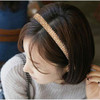 Ruihfas Fashion Sparkle 4 Rows Crystal Rhinestone Headbands Beaded Hair Hoop Band Champagne