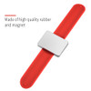 Magnetic Wrist Band Hairpin Hair Grip Holder Hair Clip Collector Hairdressing AccessoryRed