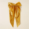 Yuyeran 2Pcs Super Big Bow Hair Clips French Style Soild Color Knotted Bowknot Spring Snap Barrettes Hair Clips with Lon