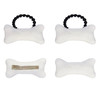 4PC Bone Hair Clips Elastic Tie White Bone Barrettes Halloween Costume Accessories Plush Hairpins Hair Tie