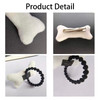4PC Bone Hair Clips Elastic Tie White Bone Barrettes Halloween Costume Accessories Plush Hairpins Hair Tie
