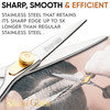 ShearGuru Professional Barber KitSalon Haircut Scissors Cutting Set 65Straight Edge Razor Sharp Barber Scissors Texturiz