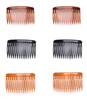 Ruwado 6 Pcs 14 Teeth Hair Side Comb Transparent Twist French Vintage Style Hair Clips Pins Accessories for Women Girls