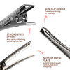 YGDZ Alligator Hair Clips 150pcs 177 Inch Metal Hair Bow Clips Single Prong Silver Alligator Hair Clips for Bows Making