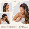 STHUAHE4PC Multicolor Protection Resin Teeth Comb Hair Hoop Hairband Headband Hair Accessories for female by Beauty hair