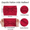 XTREND 4 Packs Wide Headband Fashion Headscarf Bohemian Style Elastic Knotted Nonslip Headbands Suitable For Black Women