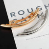 2Pcs Fashion Simple French Style Barrette Slim Thin Metal Hair Clip Barrette Hair Jewellery for Women Girl Teen Hair Sty
