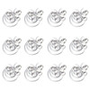 Vpang 12 Pcs Spiral Hair Pins Swirl Hair Twists Coils Hair Clips Wedding Bridal Rhinestone Pearl Metal Spiral Twist Hair