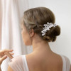 inSowni 32 Pack Silver Wedding Hair Side CombsUshaped Twist Bridal Hair Pins Pieces Accessories Rhinestone Pearls for Wo