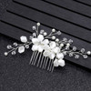 inSowni 40 Pack Bridal Wedding Hair Side CombsU Shaped Hair Pins Clips Pieces Jewelry Rhinestone Pearl Flower Accessorie