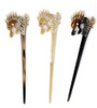 Buffalo Horn Dragon Hair Stick for Women Long Hair Hair Sticks Hair Fork for Buns