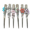 Set of 6 Metal Alligator Sectioning Clips for Women and girl Pretty Strong Clamp Hairpins NonSlip Hair Grips