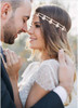 Chargances Bridal Women Flower Vintage Bohemian Headbands Head Chain Crystal Halloween Headpiece Wedding Hair Jewelrygol