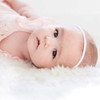inSowni 50 Pack Super Soft Stretchy DIY Solid Nylon Headbands Baby Hair Bands One Size Fits All White