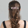 inSowni 4 Pack Luxury Glitter Sparkly Jeweled Gems Korean Decorative Crystal Rhinestone Flower Strong Metal French Barre
