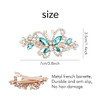 inSowni 4 Pack Luxury Glitter Sparkly Jeweled Gems Crystal Rhinestone Butterfly Metal French Barrettes Alligator Snap Ha