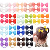 inSowni 40 Pack Grosgrain Ribbon Bow Elastics Hair Ties Scrunchies Pigtail Ponytail Holders Bands Ropes for Baby Girls T