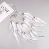 Fodattm Bohemian Handmade Dreamcatcher Feather Headband Headdress Fascinator Hippie Indian Style Feather Headpiece Hairb