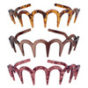 3 Pcs Resin Zig Zag Sharks Tooth Comb Hairband Hair Band Hair Hoop Hair Accessories for Women Men3 Colors