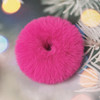 2pcs Pack Furry Faux Rabbit Fur Hair Scrunchies Artificial Fur Hair Bobbles Elastic Hair Band Rope Wristband Ponytail Ac