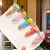 SUKPSY 10 Pcs Glitter Hair Clips for Girls Animal Fruit Flower Sparkle Transparent Hairpins Snap Barrettes Hair Accessor