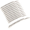 12 Pieces Rhinestone Bobby Pins Silver Metal Hair Clips Diamond Bobby Pins Crystal Hair Pin for Prom Bridal Wedding Hair