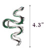 Fashionable Green Snake Design Metal Hair Claws Non Slip 43 Big Hair Claws Clips Halloween Gothic Women Girls Hair Acces