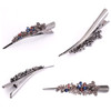 2 Pcs Alligator Clips Metal Duckbill Clips Vintage French Barrette Hair Grip Hair Sectioning Clips Hair Styling Accessor