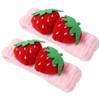2 Pcs Cute Strawberry Headbands Soft Washing Face Makeup Hair Bands Elastic Spa Shower Yoga Sports Headwraps Hair Access
