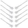 10Pcs Cute Spooky Skeleton Hands Bobby Pins 25 Halloween Hair Clips Women Girls Accessories Silver