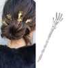 10Pcs Cute Spooky Skeleton Hands Bobby Pins 25 Halloween Hair Clips Women Girls Accessories Silver