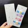 UUYYEO 100 Pcs Hair Clip Display Cards Hair Bow Holder Cards Rectangular Paper Cardboard for Hair Accessories Display an