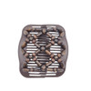 Lovef Women Magic Hair Combs Wood Beaded Stretch Double Side Combs Clips Bun Maker Hair Accessories bead coffee 1