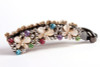 Ruihfas Crystal Rhinestone Hair Banana Clip Claw Barrette Hairpin for Women Hair Jewelry Accessories White