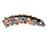Ruihfas Crystal Rhinestone Hair Banana Clip Claw Barrette Hairpin for Women Hair Jewelry Accessories Colorful