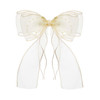 TUTULAND Hair Clips for Girls Adorable Tulle Girls Hair Bows with Alligator Clips Toddler Hair Accessories for Wedding B