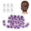inSowni 40pcs Bridal Wedding Rhinestone Rose Flower Ushaped Hair Pins 6pcs Twist Pearl Hairpins Headpiece Set in Gift Bo